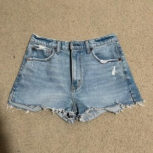 Abercrombie & fitch the mom short, high rise denim shorts
